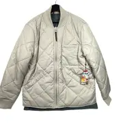 Robert Graham Men's Size Medium Reversible Diamond Quilted Bomber Jacket NWT