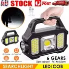 USB Rechargeable Portable LED Solar Torch Light Flashlight Camping Search Light
