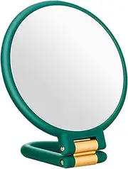 Magnifying Mirror - Double Side Round Foldable Tabletop Mirror | Precision Makeup Tool, Magnification Travel Glass for Outdoor Dressing, Home Desk Use