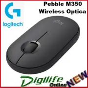 Logitech Pebble M350 Bluetooth & USB Receiver Wireless Optical Mouse - Graphite