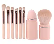 B06 8pcs Makeup Brush Set Beauty Tools with Clear Box for Beginners Female