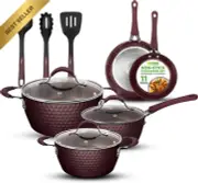 Nonstick Cookware Excilon Home Kitchen Ware Pots & Pan Set with Saucepan Frying