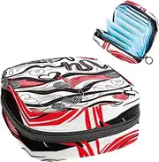 Period Bag,Sanitary Napkin Storage Bag,Valentine's Day Simple Style,Tampon Bag for Purse
