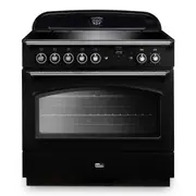 Falcon 90cm Classic Induction Range Cooker - Black & Chrome