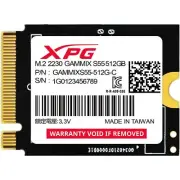 ADATA XPG GAMMIX S55 Solid-State Drive (SSD) , 512GB, PCIe Gen4x4 M.2 2230