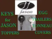 JASON 214R SET OF 2 KEYS FOR TOPPER EGG TRAILER TONNEAU COVER FREE SHIPPING