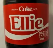 Share A Coke With Ellie 2025 Personalized Limited Edition Coca-Cola Coke Bottle