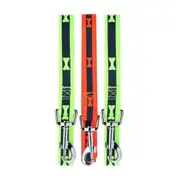 3x Paws & Claws Pet Dog Reflective 150x2cm Neck Collar Strap w/ Bone Print Asst