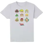 The Legend of Zelda Wind Waker Faces Unisex T-Shirt - White
