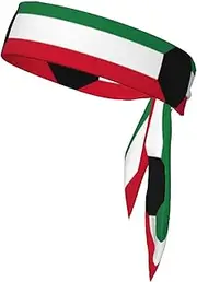 Kuwaiti Flag Soft and Breathable Lightweight Headscarf Double-Sided Sports Head Tie