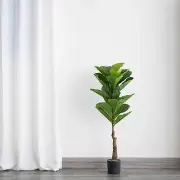 2 GREEN 3 ft Fiddle Leaf Fig Tree Potted ARTIFICIAL PLANTS Party Events Supplies