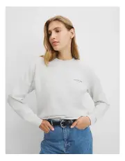 [Country Road] Australian Cotton Relaxed Fit Sweat in Light Grey Marle