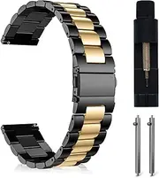 [MaEiol] 22mm Edelstahl Metall Armband für Huawei Watch GT 5 Pro 46mm/Huawei Watch GT 5 / GT 4 / GT 3 / GT 2 46mm, Business Herren Uhrenarmband Armbänder für Huawei Watch 4 46mm / 4 Pro 48mm
