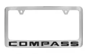Jeep Compass 2011-16 Chrome Plated Brass Metal License Plate Frame Holder