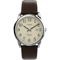 在飛比找PChome24h購物優惠-【TIMEX】天美時 Easy Reader系列 棕色摺疊扣