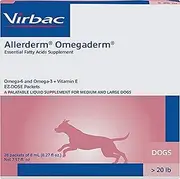 Virbac Allerderm Omegaderm EZ-Dose Packets for Medium & Large Dogs 28 Count