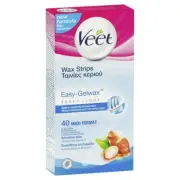 Veet Wax Strips Hair Removal for Sensitive Skin 40 Pack
