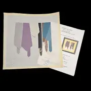 VINTAGE DAVID MCCASKILL HP NEEDLEPOINT CANVAS W/ STITCH GUIDE: TIES & BELTS BM
