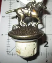 BLANTONS Bourbon Kentucky L STOPPER whiskey bottle jockey buffalo trace empty d