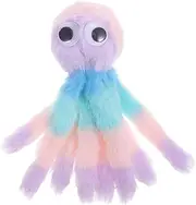 Totority Interactive Octopus Shaped Cat Plush for Indoor Cats Soft and Chewable Pet Chewing Rainbow Colors Fun Plush Design for Cuddling and Health
