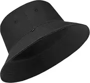 [Glitovox] Oversize XXL Bucket Hat, Reversible Cotton Fisherman Hats, Unisex Trendy Double Side Wear Summer Bucket Sun Hats