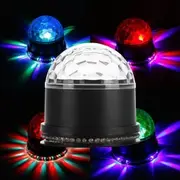 15W LED RGB Crystal Magic Ball Sunflower Stage Light Sound Actived for Chritmas Party KTV Disco 7184 EU PLUG