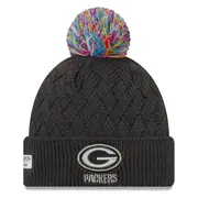 New Era Women's Knit Hat - CRUCIAL CATCH Green Bay Packers Charcoal