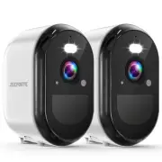 2K Security Cameras Wireless Outdoor, WiFi Battery Powered Indoor Camera for ...