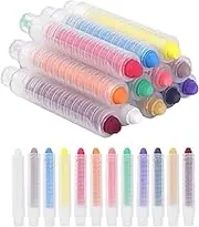Dustless Chalk, Colored Chalk, for Painting, Blackboard Writing, Office 12 Pcs Color 1