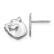Real 14ktw Madi K Screwback Horse Post Earrings