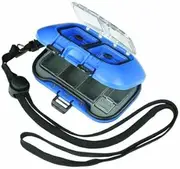 Flambeau Tackle Blue Ribbon Mini Fly Box with Two Compartment. (Blue, 3.5x2.5x1.25-Inch)
