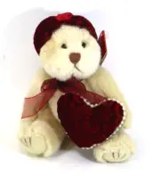 AABOT lil dutchess Memories of love PLUSH TEDDY BEAR Russ Berrie vintage
