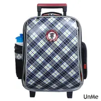 在飛比找momo購物網優惠-【UnMe】MIT高年級藍格風拉桿後背兩用書包(藍格/中高年