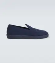 [Giorgio Armani] Giorgio Armani Canvas slip-on shoes AU 12 blue