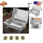 Stainless Steel Chafing Dish Buffet Set - Elegant 8QT Food Warmer for Gatherings