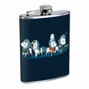 Magic Houses Unicorns Em1 Flask 8oz Stainless Steel Hip Drinking Whiskey
