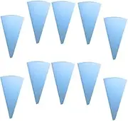 KICHOUSE 10pcs Sky-Blue Icing Piping Bags Eva Material Easy to Use for Cake Decorating Baking