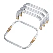 Metal Purse Frame 4Pcs, 7.1" Kiss Lock Clasp for DIY Purse Handle