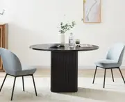 Kate 4 Seater Black Column Dining Table