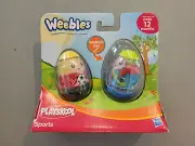 Hasbro Playskool Weebles Sports Soccer and Skateboard - NEW