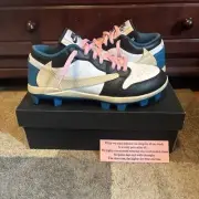 Size 11 - Jordan 1 Travis Scott Low Fragments Baseball Cleats Custom