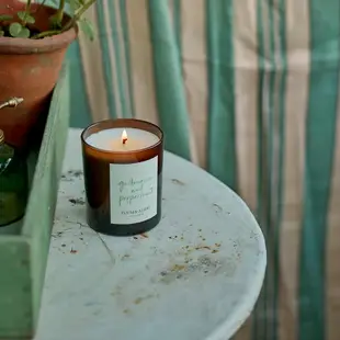 英國製 Plum & Ashby 文學棕罐 香氛蠟燭 薄荷白松香 廠商直送