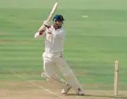 Roger Twose batting for Warwickshire during the Benson & Hedg- Old Cricket Photo
