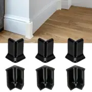 2.2 Inch 3 Inside + 3 Outside Self Adhesive Baseboard Corner Blocks(Black)