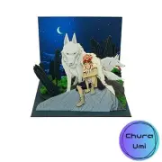 Sankei MP07-140 Studio Ghibli Mini Princess Mononoke Night of Decisions Paper