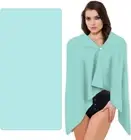 Microfiber Sand Free Beach Towel, Large Quick Dry Pool Towel Bath Blanket, Light