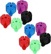 GOOHOCHY Fishing Tackle Organizer 10pcs Silicone Rod Holders Hooks Keeper Lure Pack Fishing Pole Holder for Freshwater Boat Travel