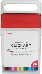 Clickart Zebra New Package 36 Colors Set WYSS22-36C-N