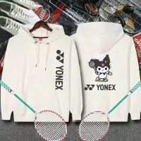 在飛比找蝦皮購物優惠-Yonex羽毛球帽衫2023新款yy羽毛球服春秋長袖圓領帽衫