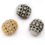 D20 Dice Set - Set of Three 20 Sided Dice - Skull & Bone Themed RPG Dice. Coo...
